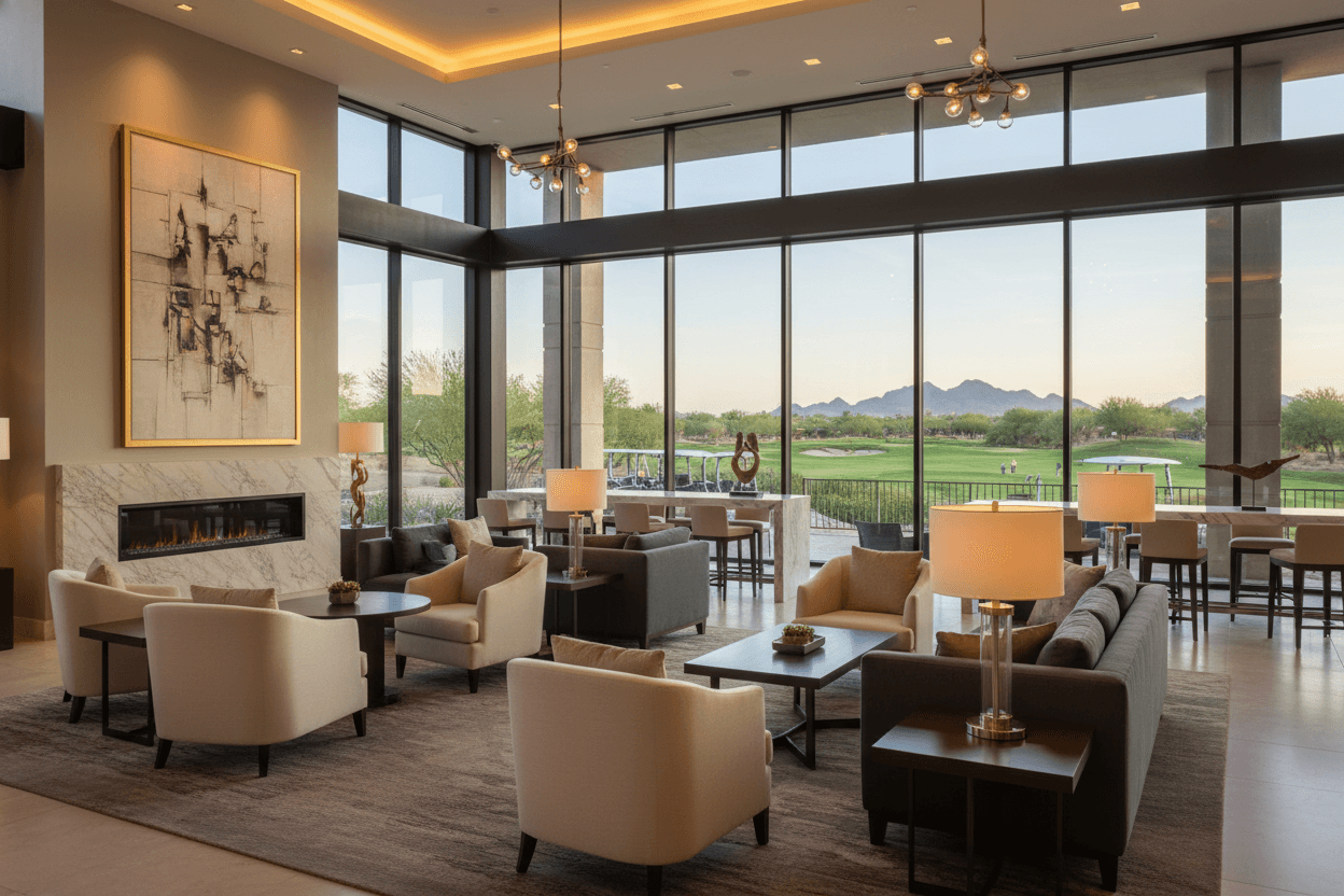 Clubhouse lounge