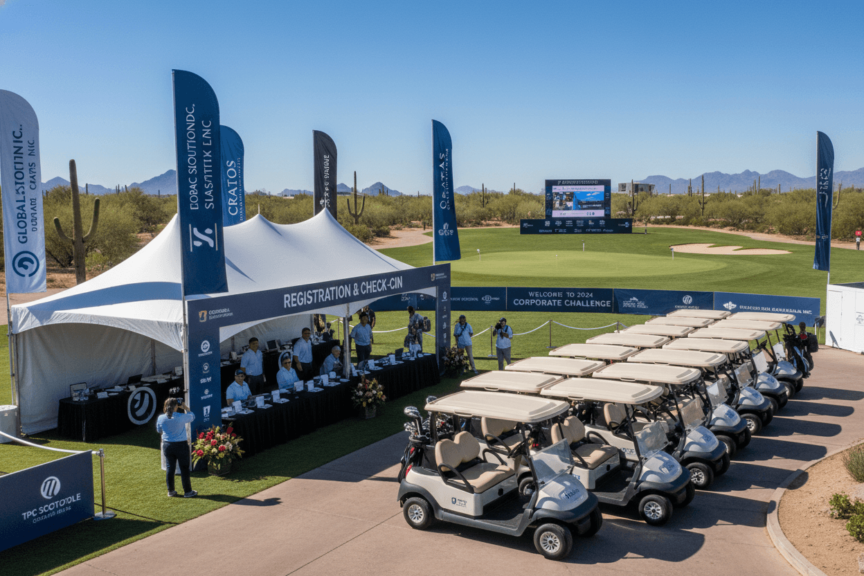 Corporate golf event