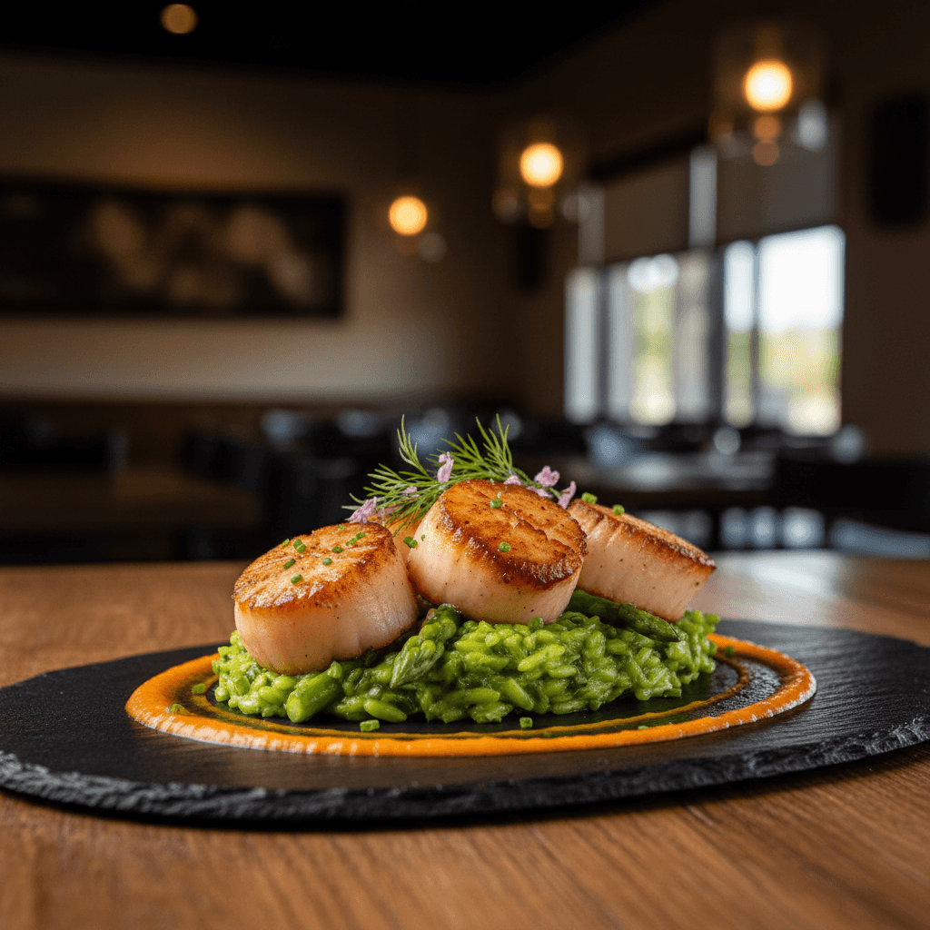 Gourmet plated dish at TPC Scottsdale restaurant