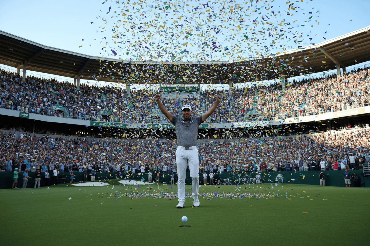 Hole in one celebration